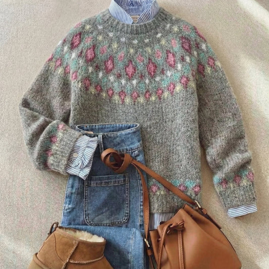 Donna™ | Klassisk Vintage Stickad Tröja