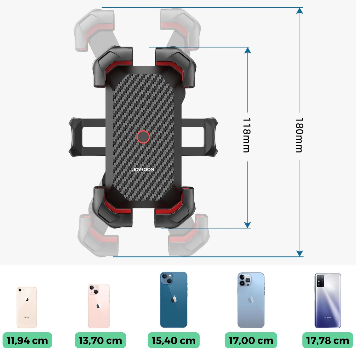 Support Téléphone 360° SmartBike | Compatible avec tous les smartphones