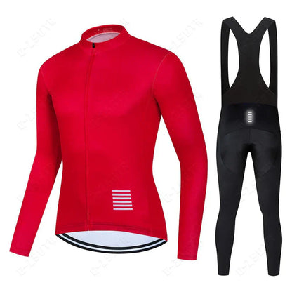 Ensemble de Cyclisme à Manches Longues – Version Doublée Polaire