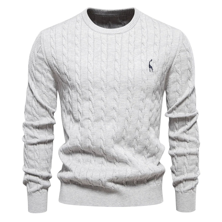 Falkner | Stickad Modern Herrpullover