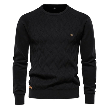 Theodor | Herrpullover med Rutmönster
