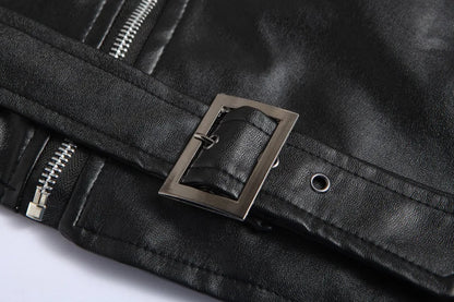 Björn™ | Klassisk Läderjacka i Bikerstil