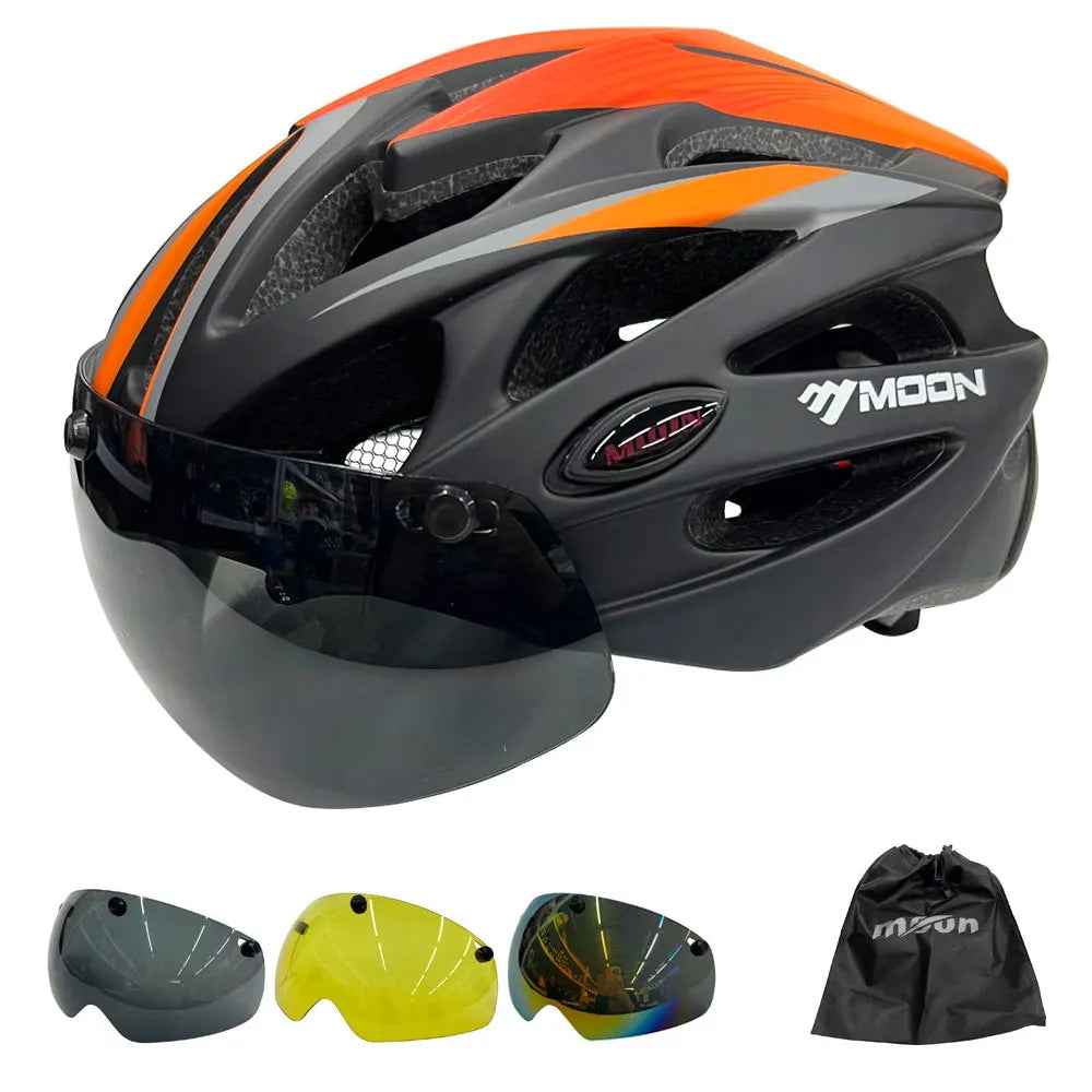 Moon | Casque de vélo PRO avec visière intégrée