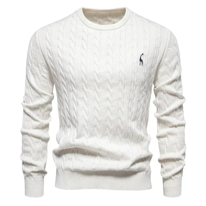 Falkner | Stickad Modern Herrpullover