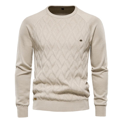 Theodor | Herrpullover med Rutmönster