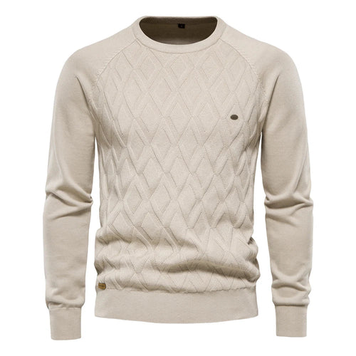 Theodor | Herrpullover med Rutmönster