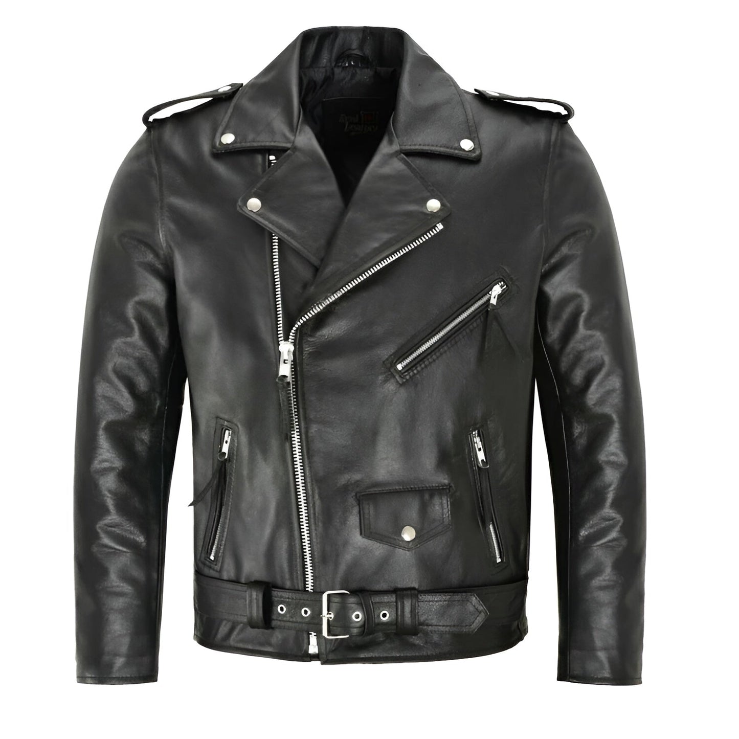 Björn™ | Klassisk Läderjacka i Bikerstil