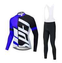 Bleu (Maillot + Collant à Bretelles)